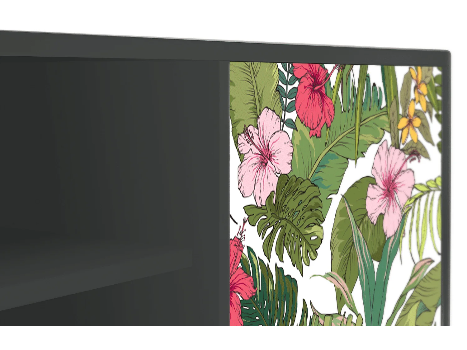 TV-meubel - 170х69х48 cm - T2 - Verdant Tropics, Antraciet