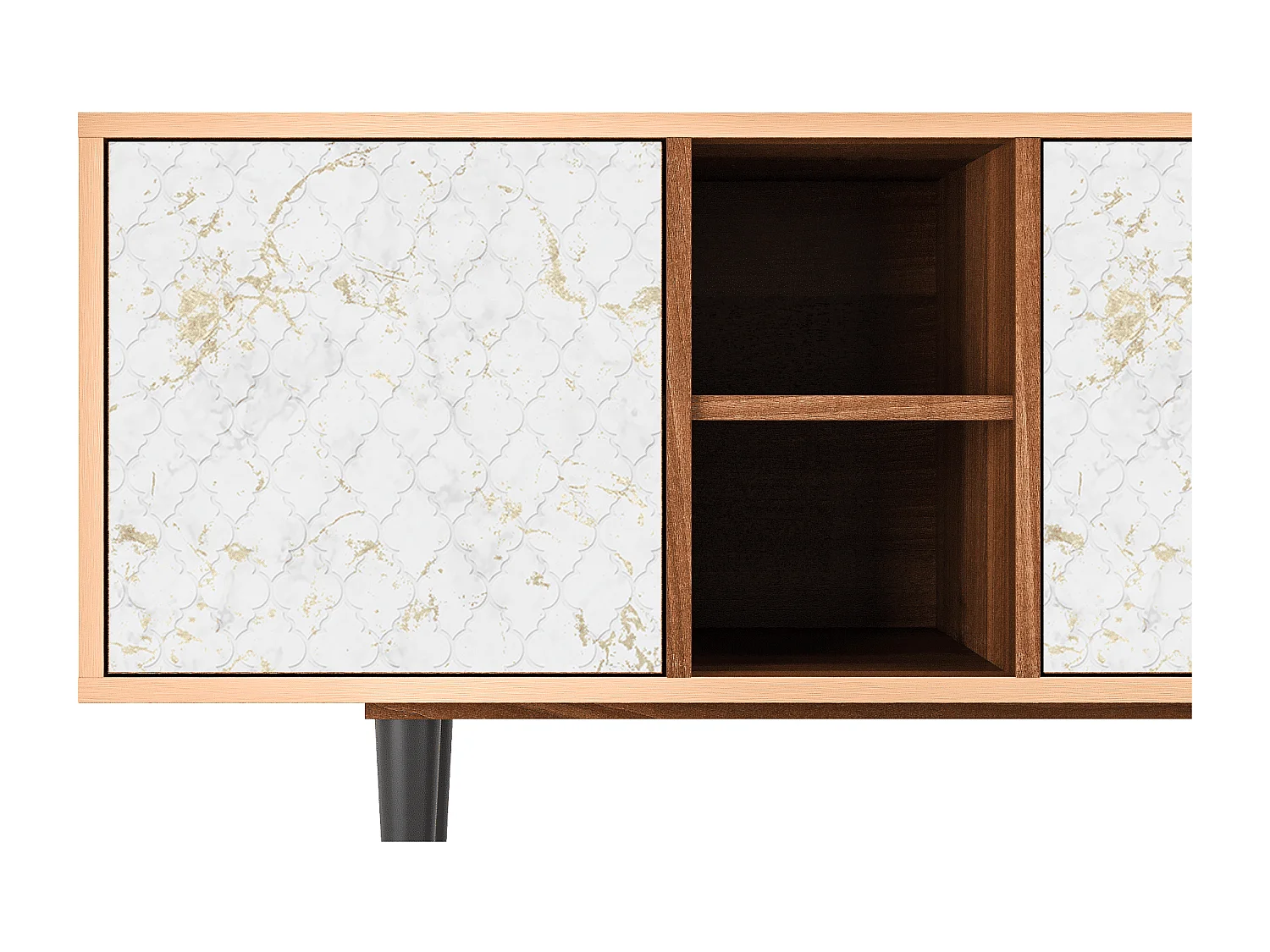 TV-meubel - 150х69х41 cm - T5 - Sweet Cotton, Walnoot