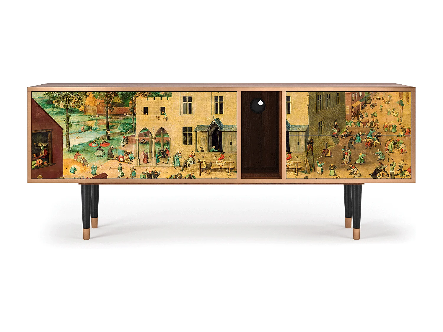 Meuble TV - 170х69х48 cm - T1 - Children Games, Noyer