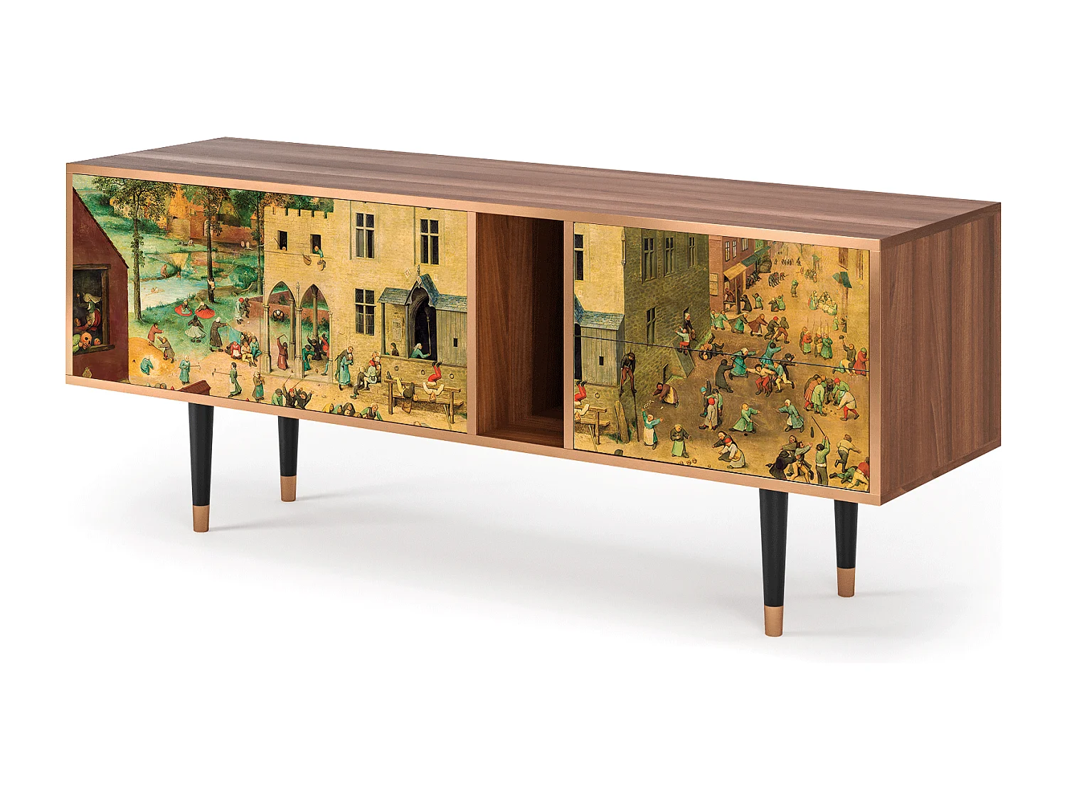 TV-meubel - 170х69х48 cm - T1 - Children Games, Walnoot