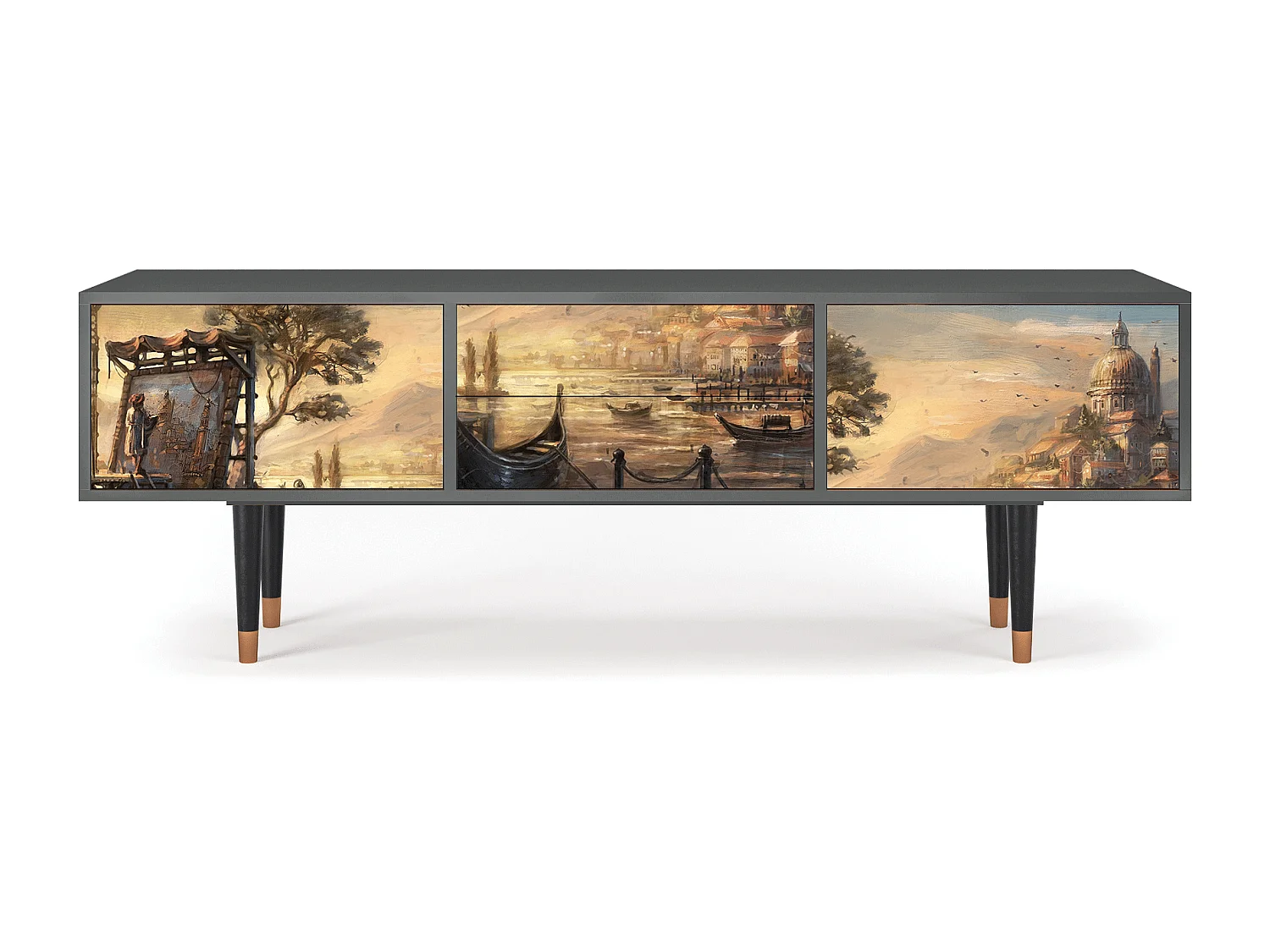 TV-Möbel - 170х59х48 cm - T4 - Venice, Anthrazit