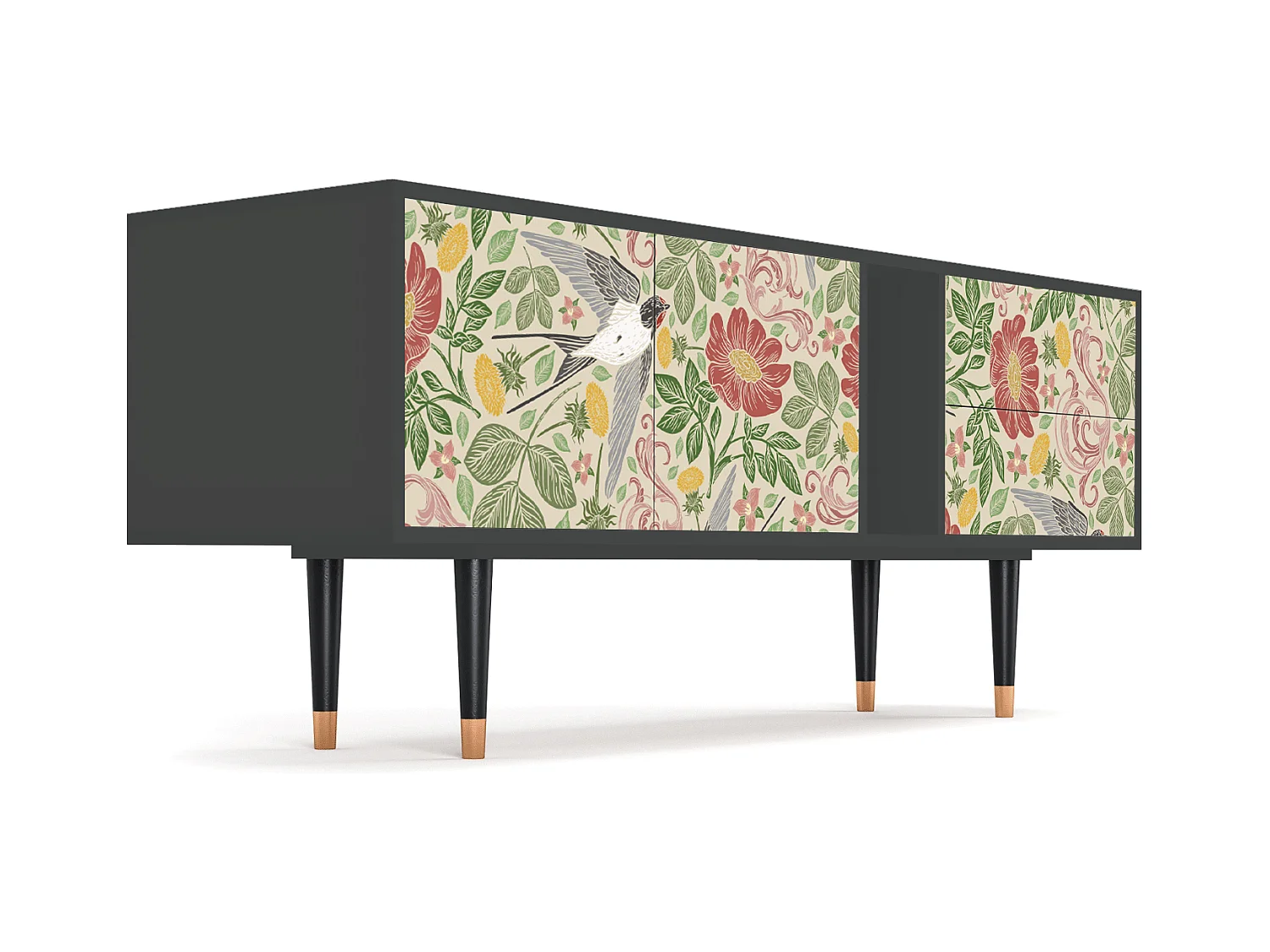 TV-Möbel - 170х69х48 cm - T1 - Spring Swallow, Anthrazit