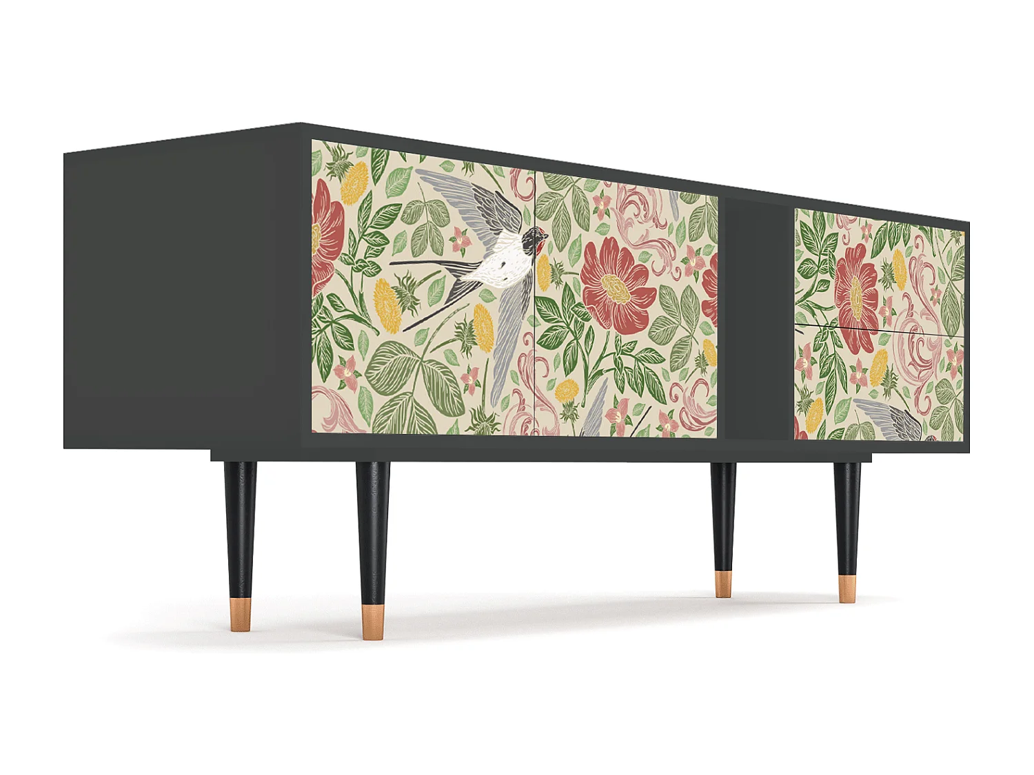 TV-Möbel - 170х69х48 cm - T1 - Spring Swallow, Anthrazit