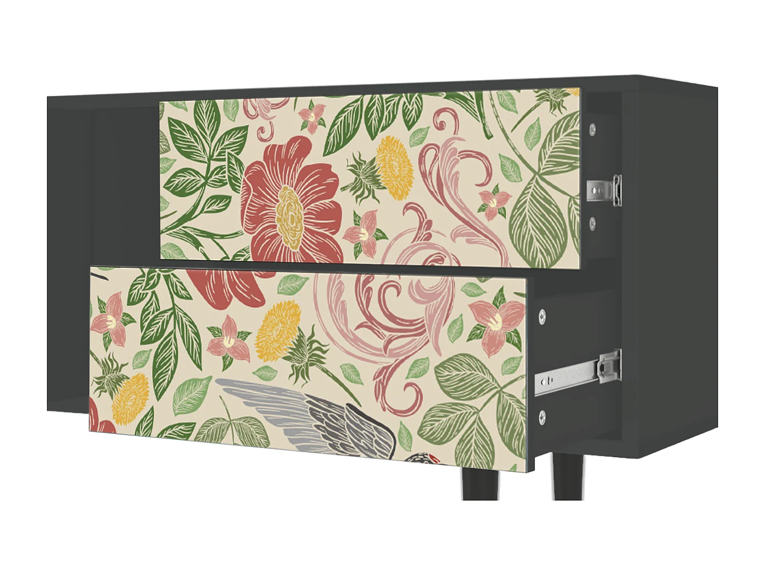 TV-Möbel - 170х69х48 cm - T1 - Spring Swallow, Anthrazit