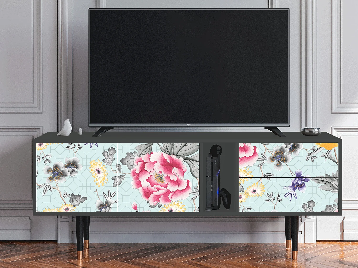 Meuble TV - 170х69х48 cm - T1 - Sky Garden, Anthracite