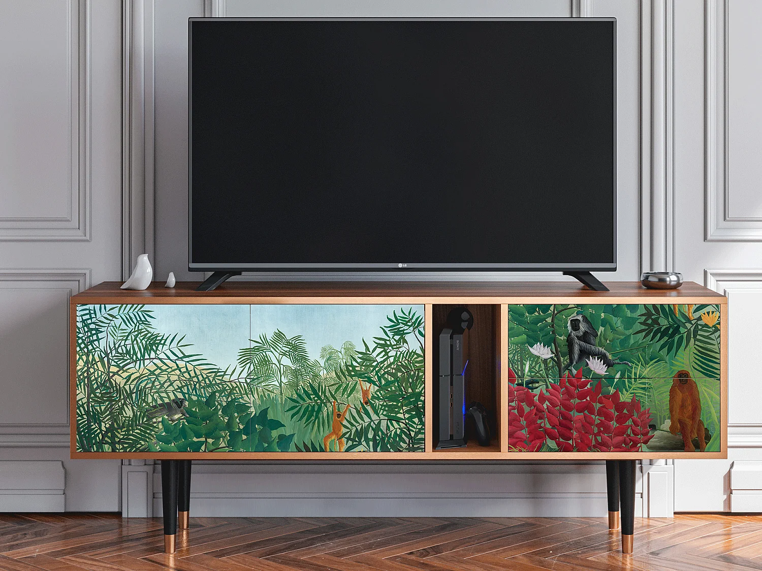 Mobile TV - 170х69х48 cm - T1 - Jungles in Paris, Noce