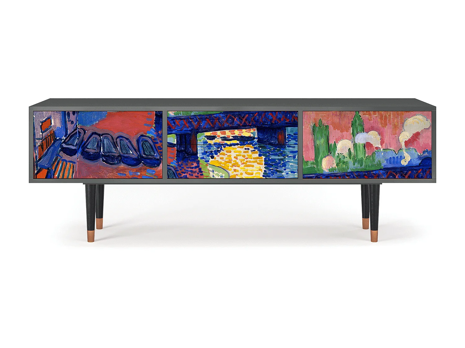 TV-Möbel - 170х59х48 cm - T4 - Charing Cross Bridge, Anthrazit