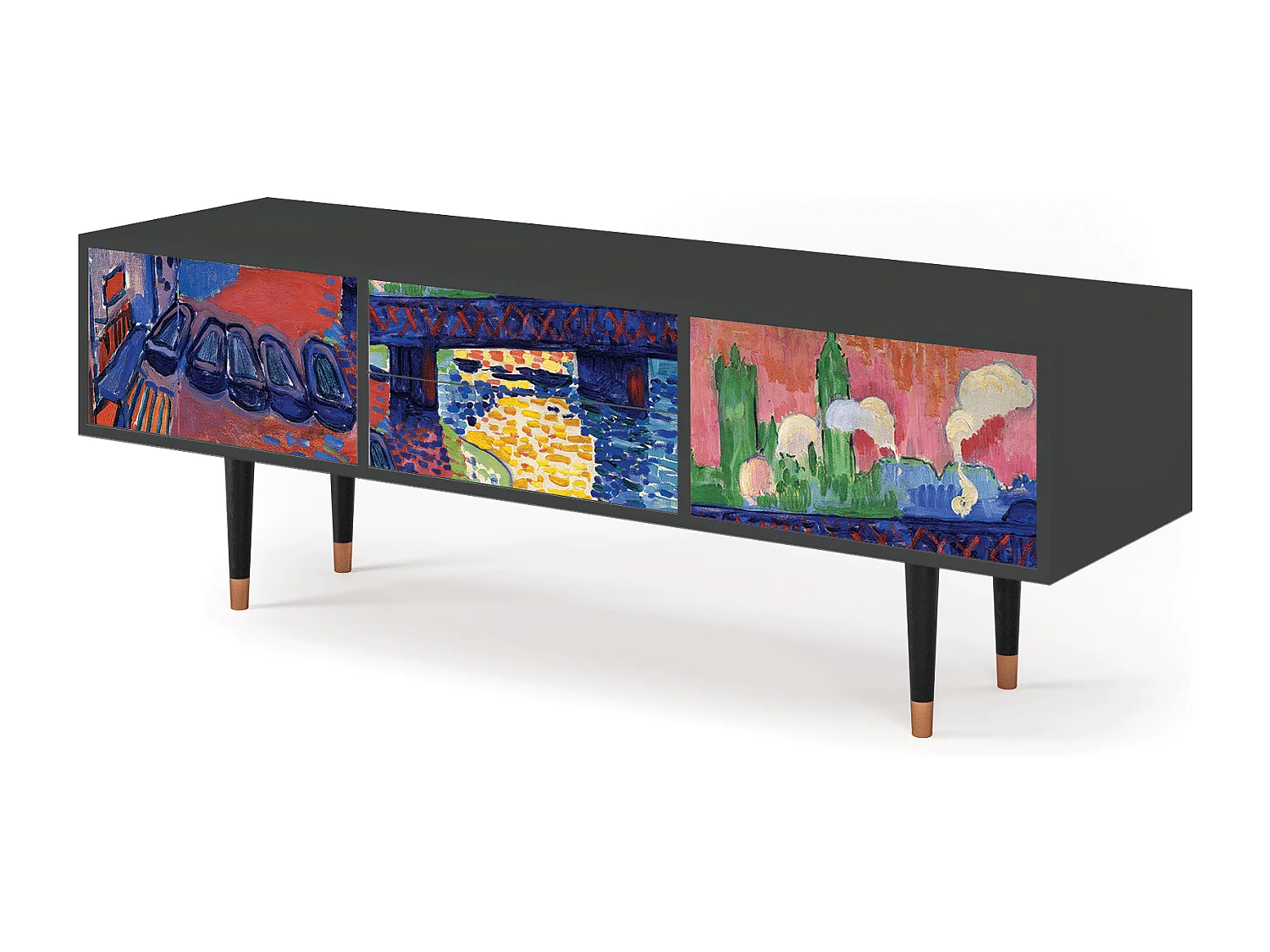 Meuble TV - 170х59х48 cm - T4 - Charing Cross Bridge, Anthracite