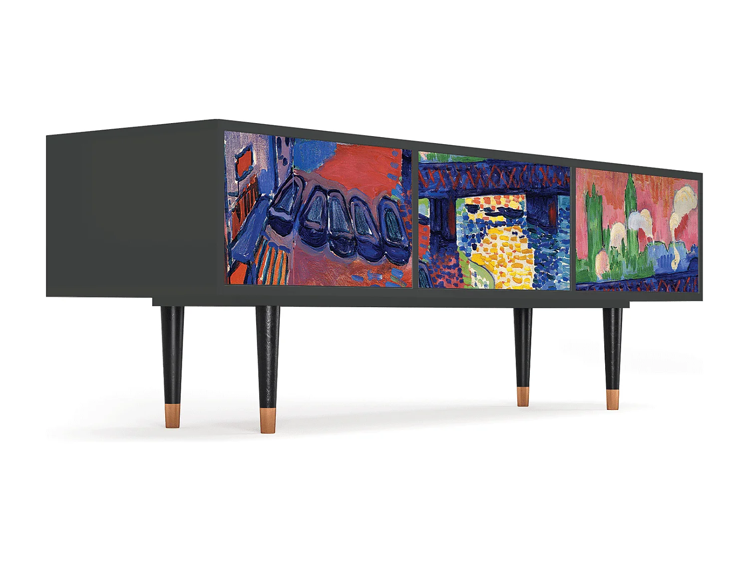 Meuble TV - 170х59х48 cm - T4 - Charing Cross Bridge, Anthracite