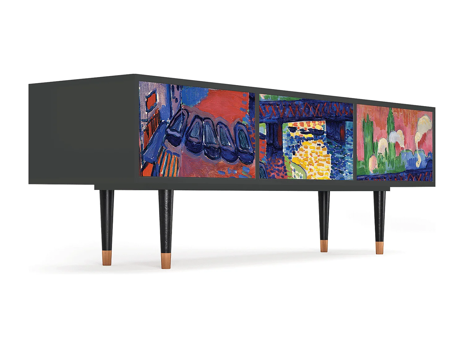 Meuble TV - 170х59х48 cm - T4 - Charing Cross Bridge, Anthracite