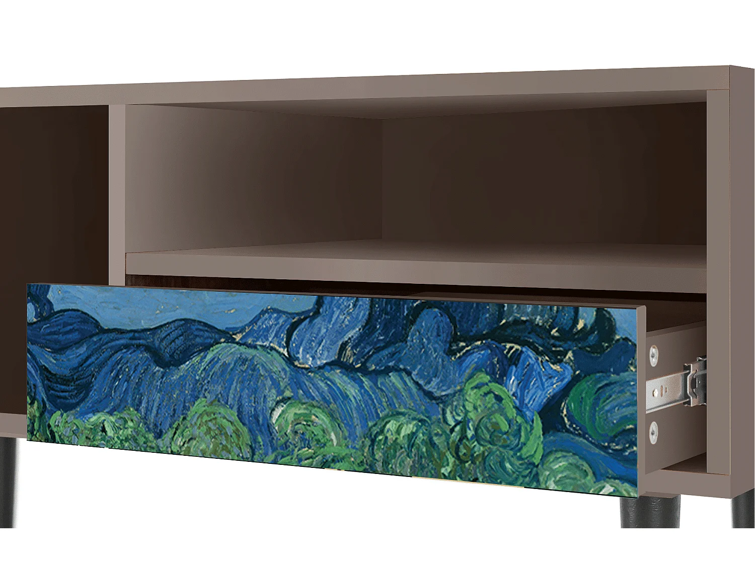 Mobile TV - 115х59х48 cm - T3 - The Oil Trees, Latte