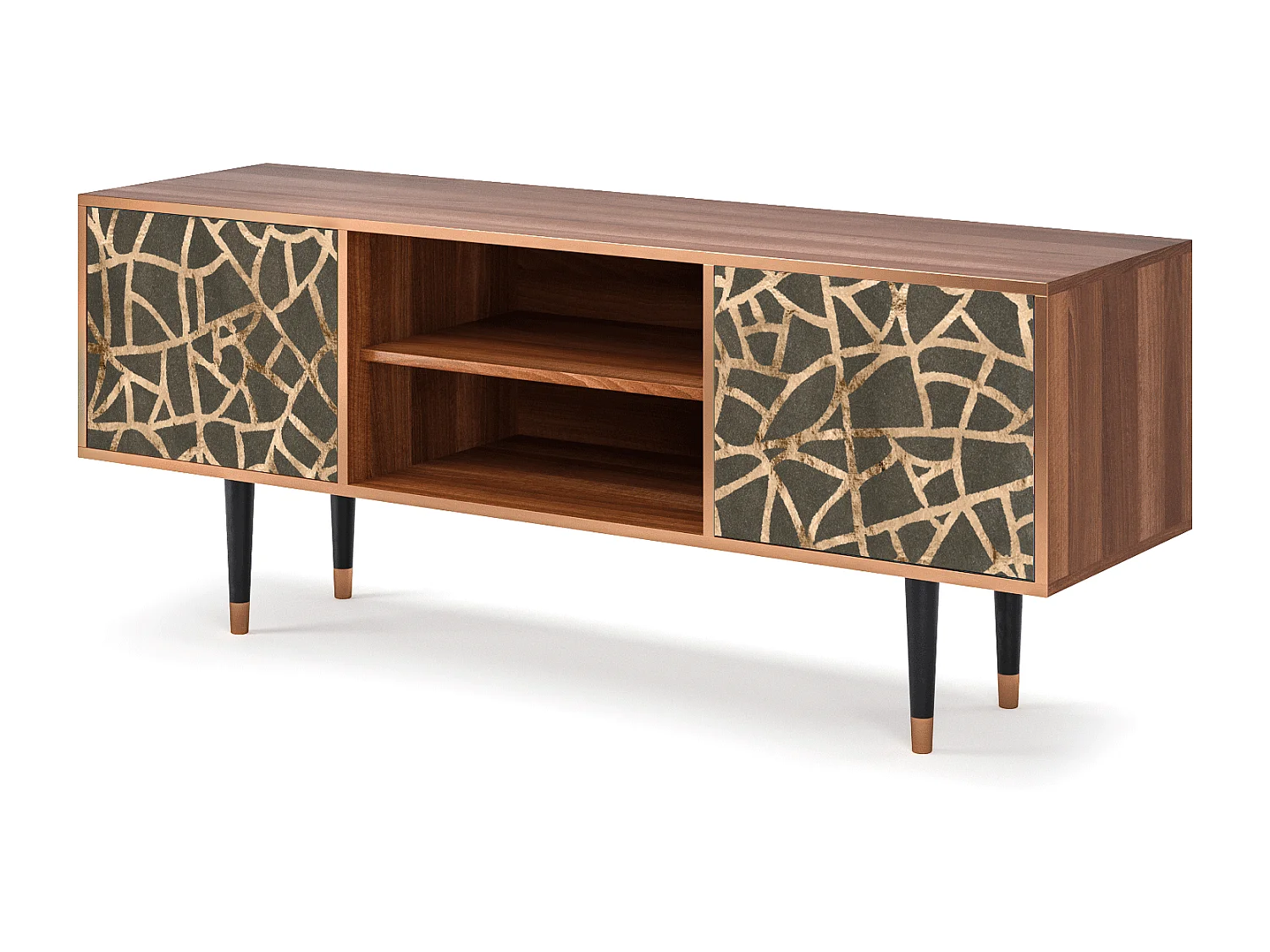 Mueble de TV - 170х69х48 cm - T2 - Enlarged Leaf, Nogal