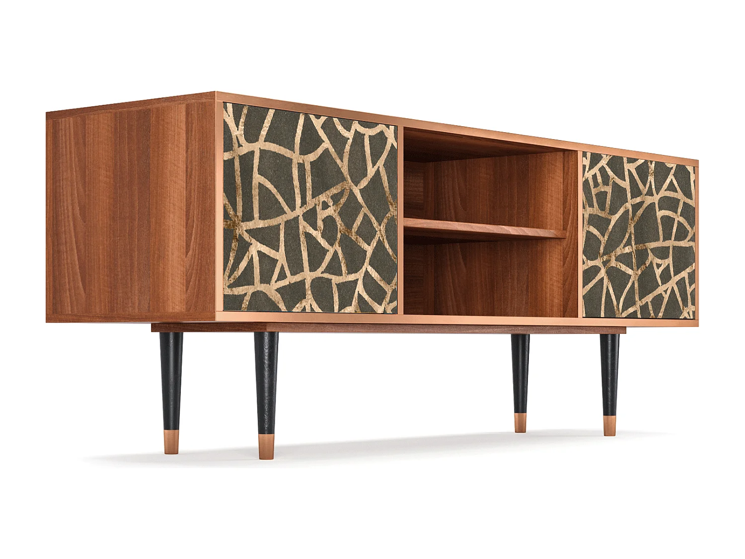 Mueble de TV - 170х69х48 cm - T2 - Enlarged Leaf, Nogal