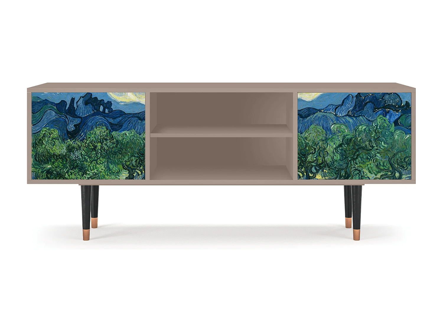 Szafka RTV - 170х69х48 cm - T2 - The Oil Trees, Latte