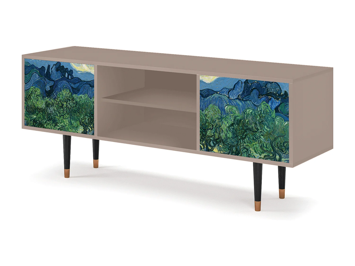 Szafka RTV - 170х69х48 cm - T2 - The Oil Trees, Latte