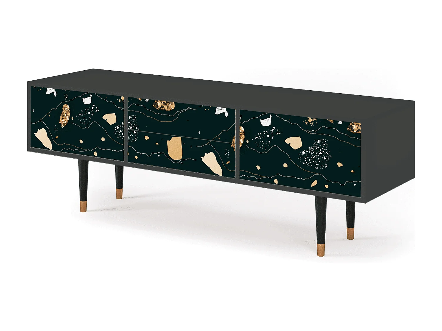 TV-Möbel - 170х59х48 cm - T4 - Space Rocks, Anthrazit