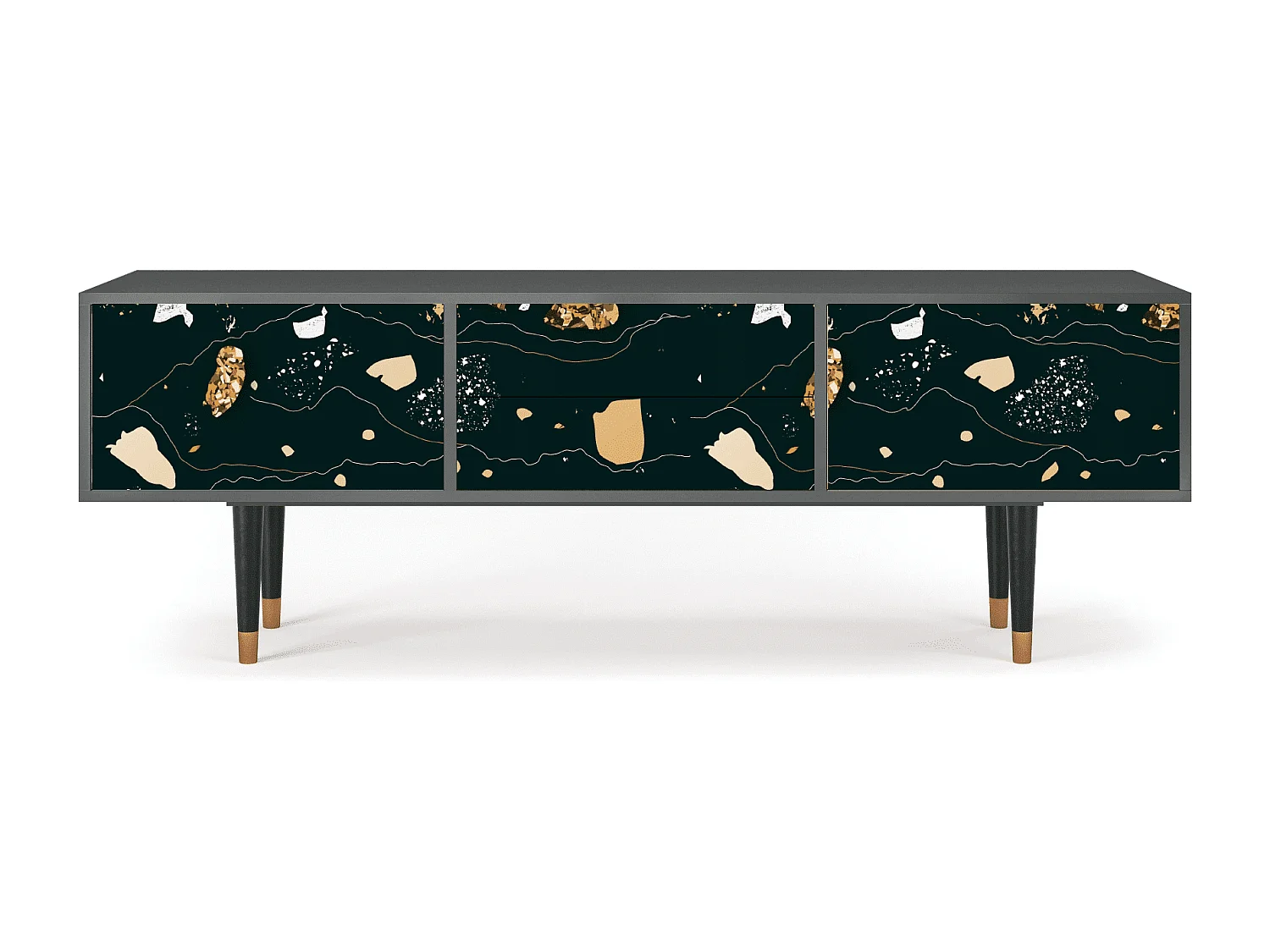 Meuble TV - 170х59х48 cm - T4 - Space Rocks, Anthracite