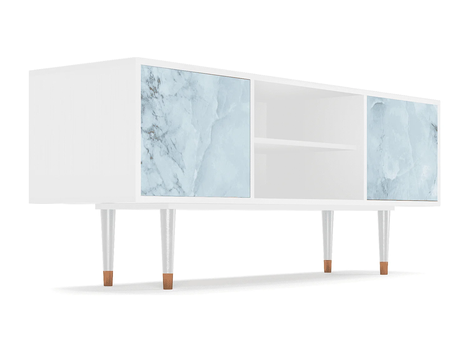 TV-Möbel - 170х69х48 cm - T2 - Glacial Colour, Weiß