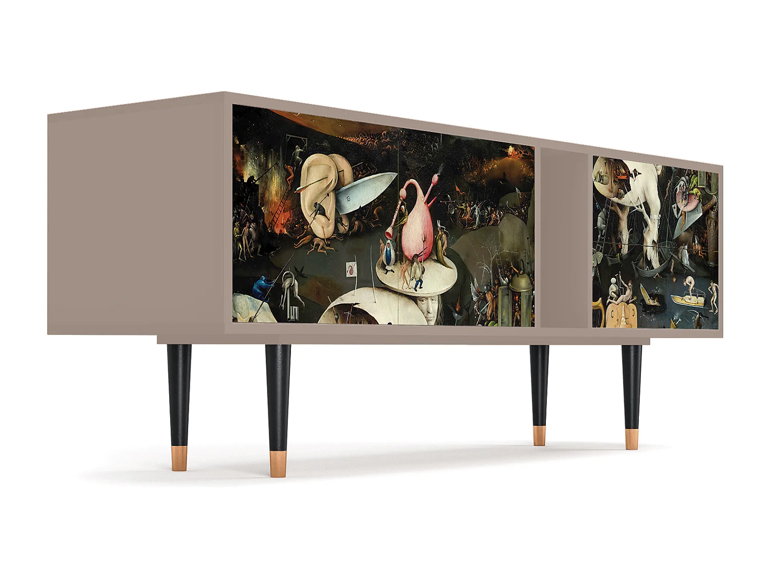 Mobile TV - 170х69х48 cm - T1 - The Garden 2, Latte