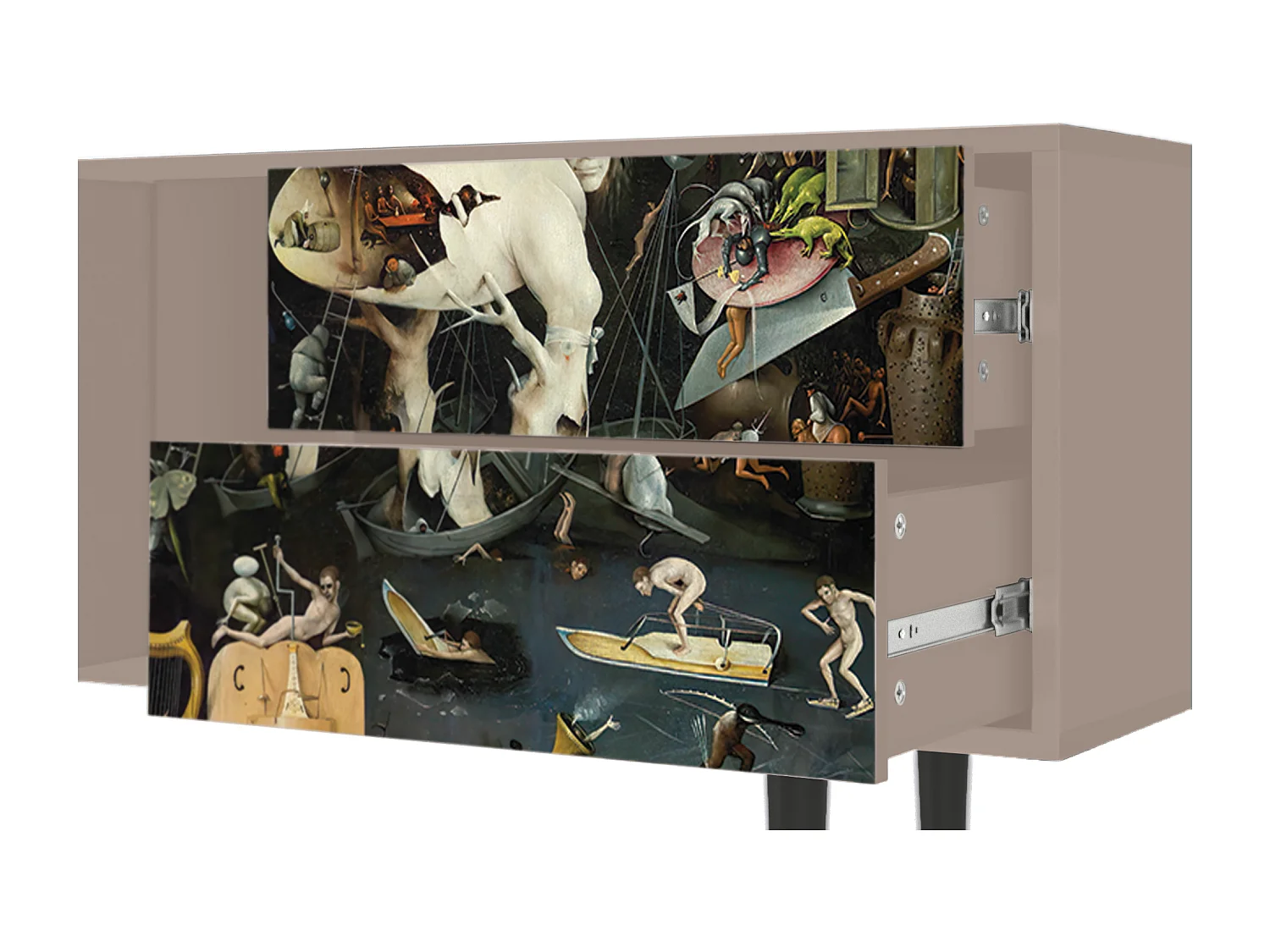 Mobile TV - 170х69х48 cm - T1 - The Garden 2, Latte