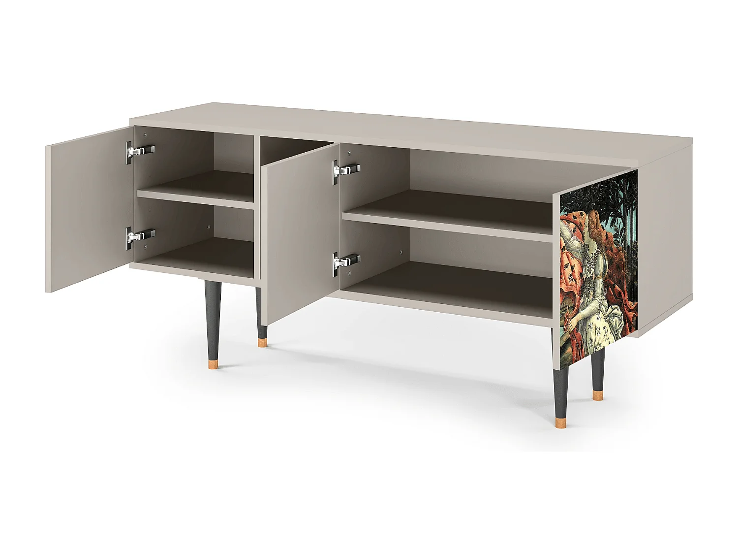 Mobile TV - 150х69х41 cm - T5 - The Birth of Venus, Sabbia