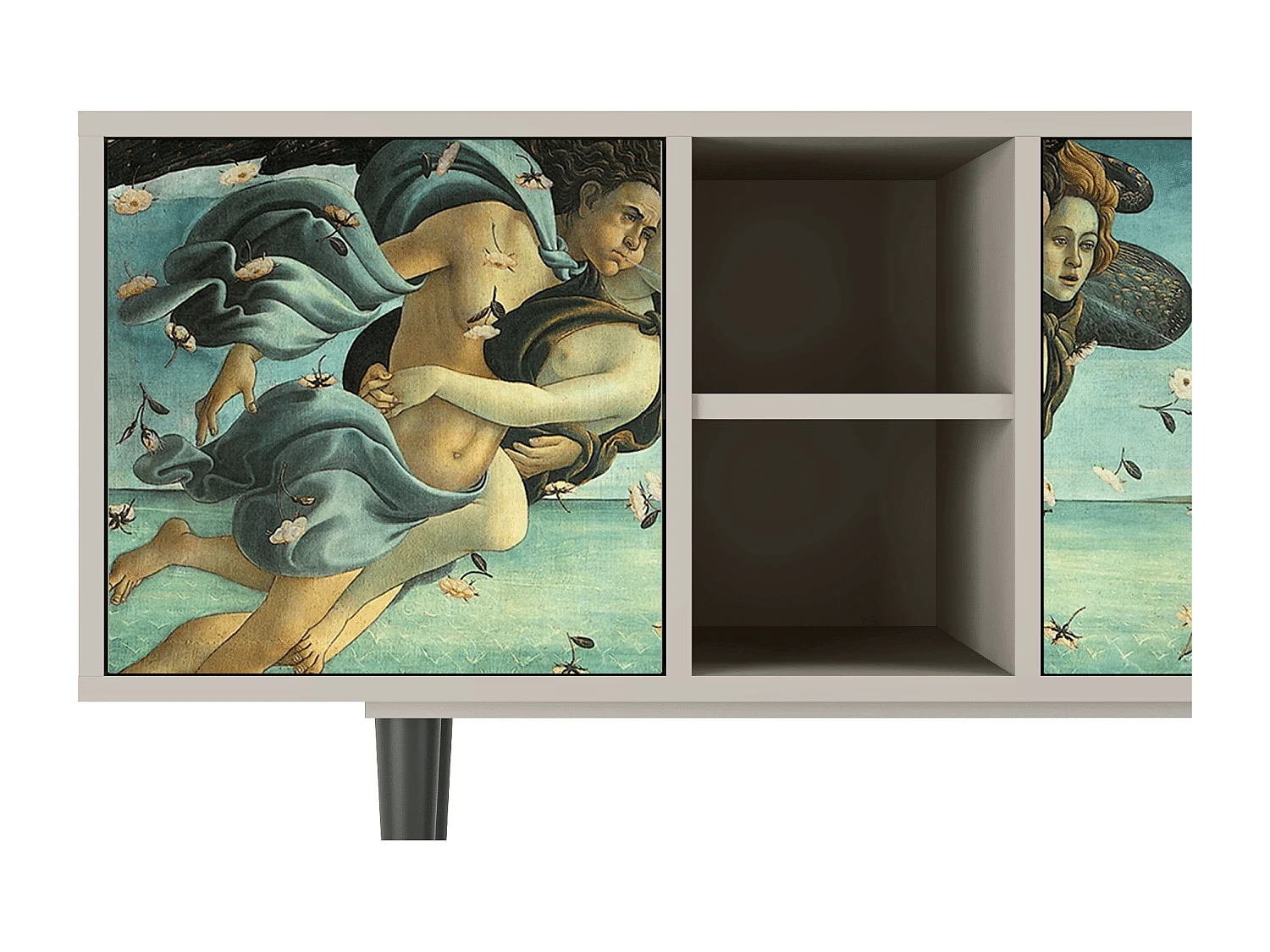 Mobile TV - 150х69х41 cm - T5 - The Birth of Venus, Sabbia