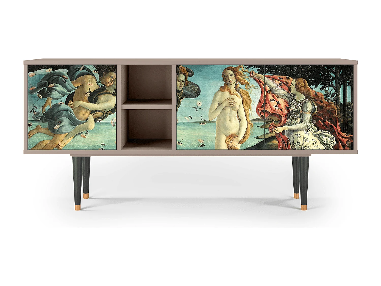 TV-meubel - 150х69х41 cm - T5 - The Birth of Venus, Zand
