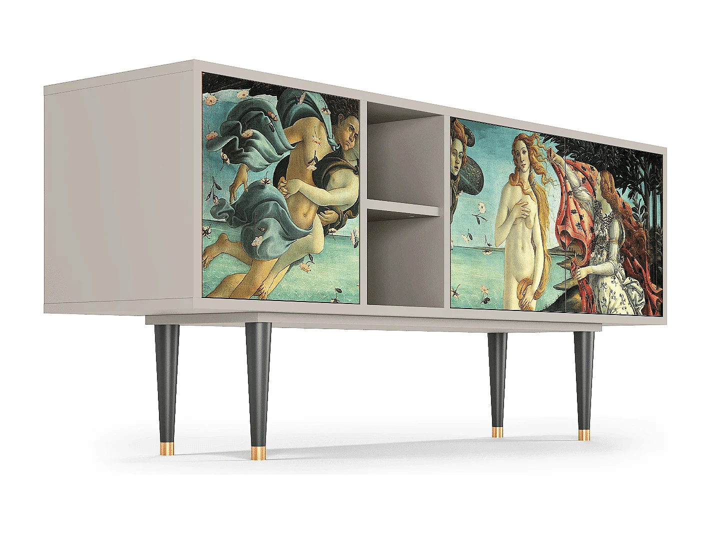 TV-meubel - 150х69х41 cm - T5 - The Birth of Venus, Zand
