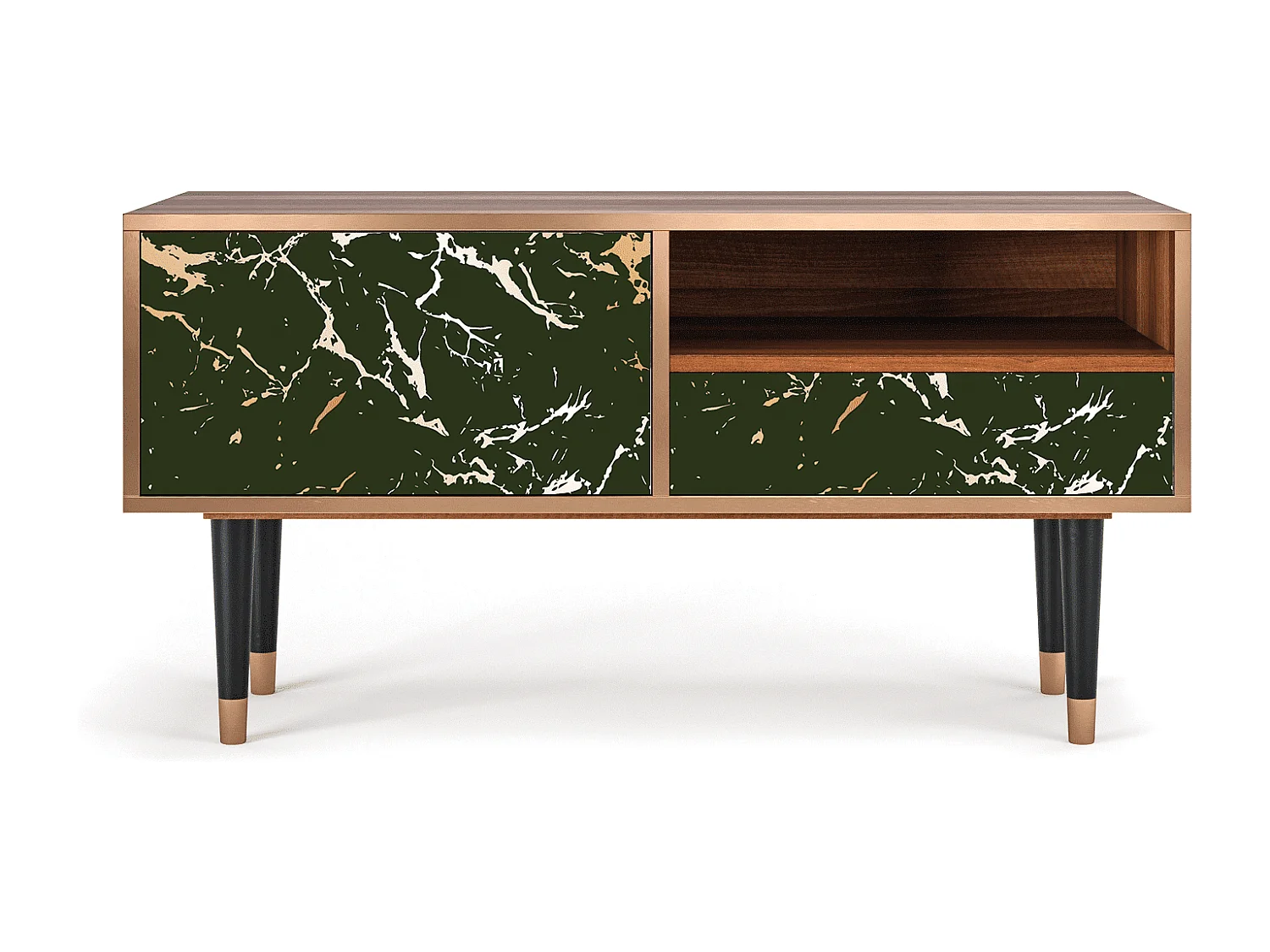 Meuble TV - 115х59х48 cm - T3 - Amazon Forest, Noyer