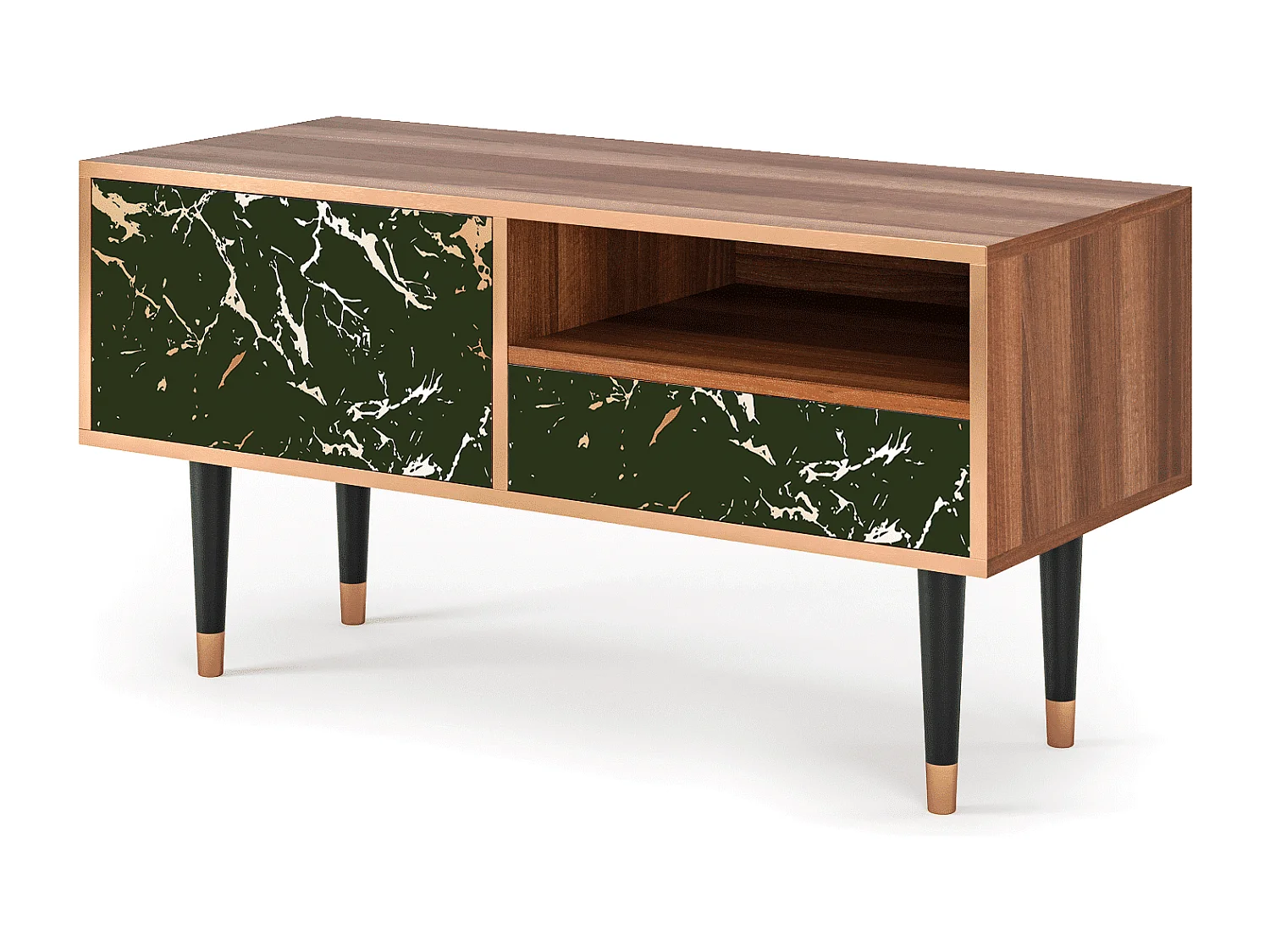 Meuble TV - 115х59х48 cm - T3 - Amazon Forest, Noyer