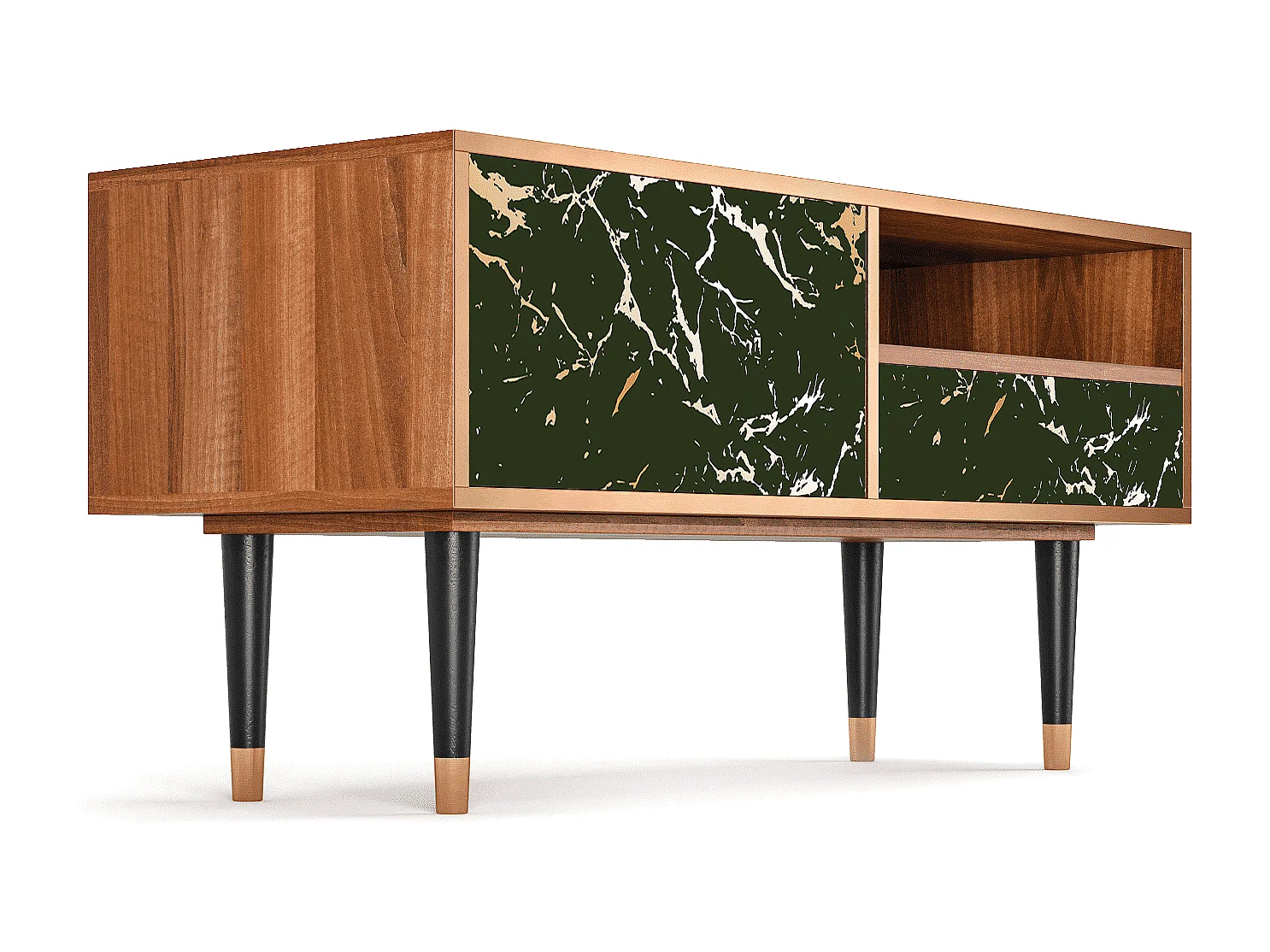 Meuble TV - 115х59х48 cm - T3 - Amazon Forest, Noyer