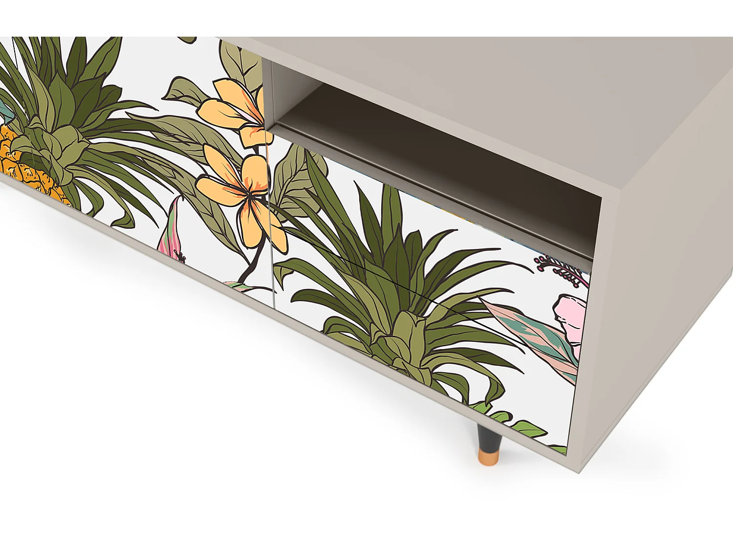 Meuble TV - 125х56х41 cm - T7 - Estival Fruit, Sable