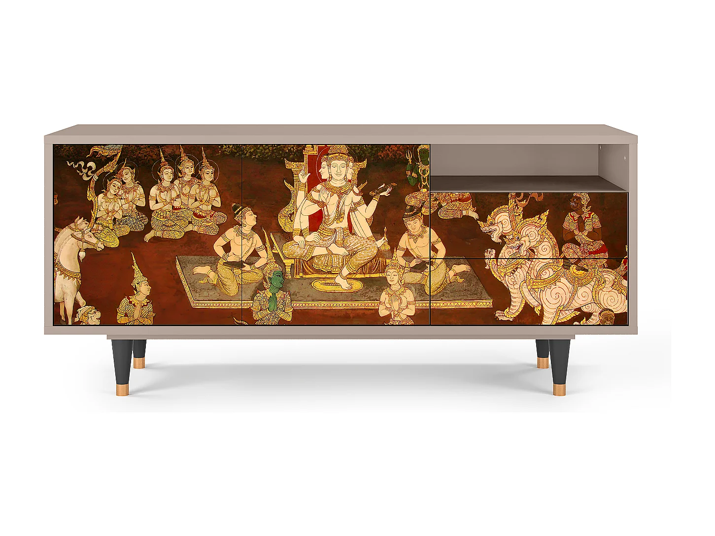 TV-meubel - 125х56х41 cm - T7 - Malyavan, Latte