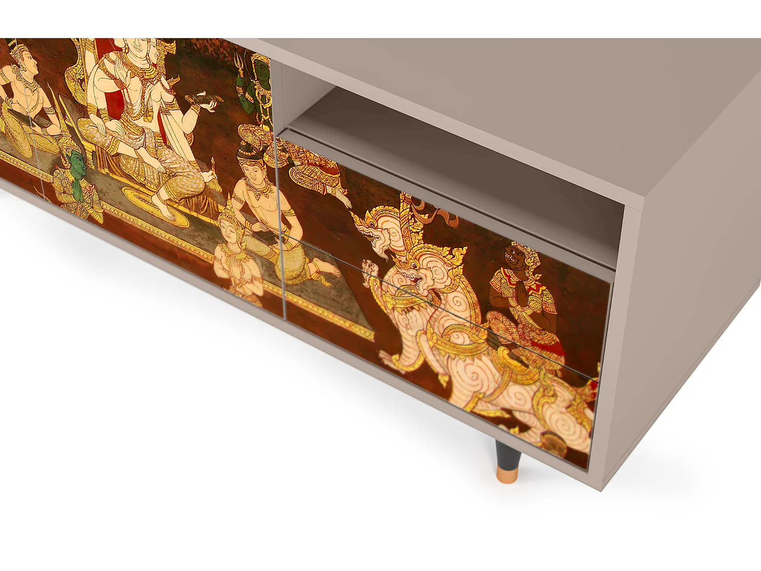 Mueble de TV - 125х56х41 cm - T7 - Malyavan, Latte