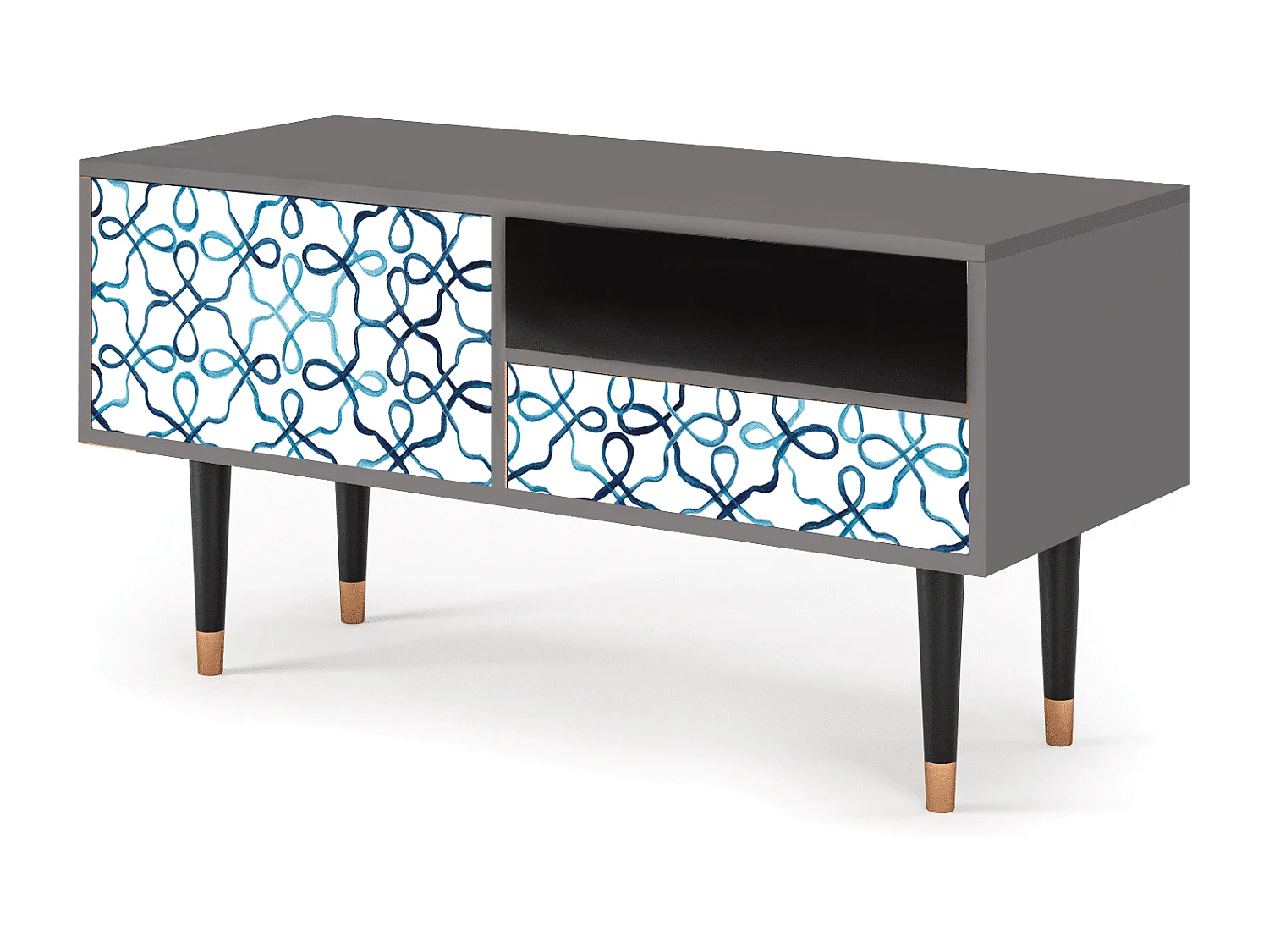 TV-meubel - 115х59х48 cm - T3 - Marine Strings, Grijs