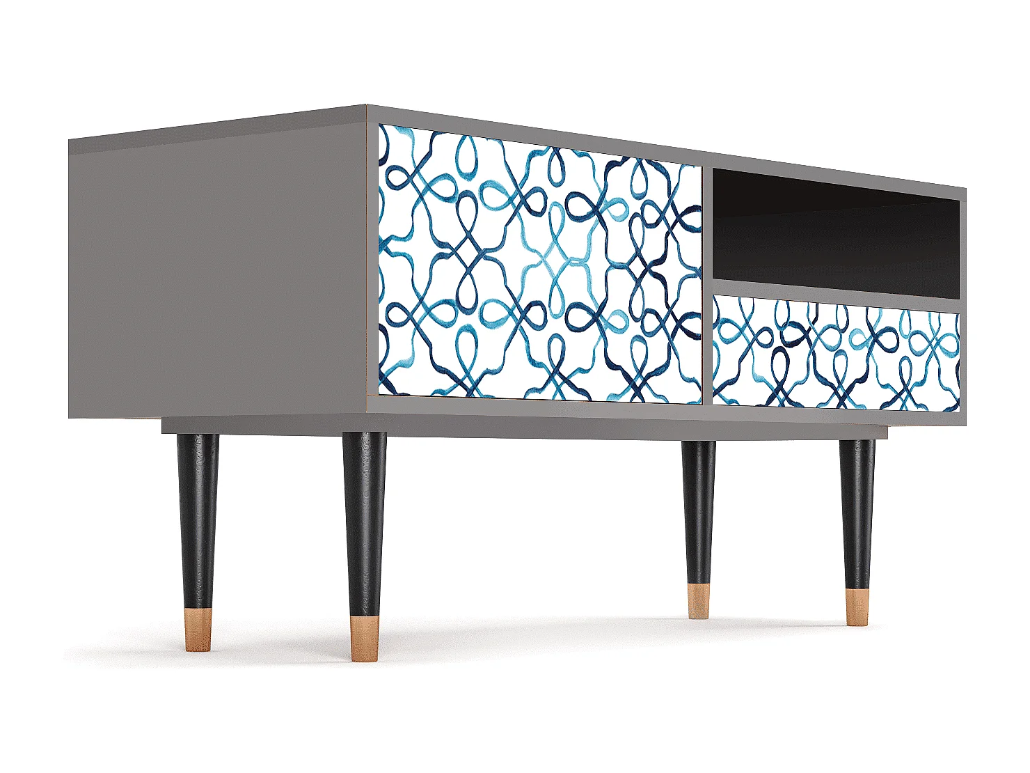 TV-meubel - 115х59х48 cm - T3 - Marine Strings, Grijs