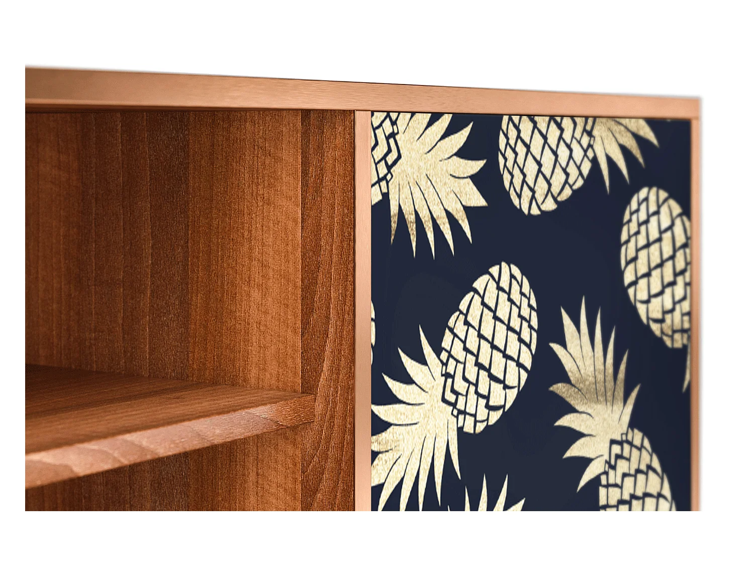 Mobile TV - 170х69х48 cm - T2 - Sunny Pineaple, Noce