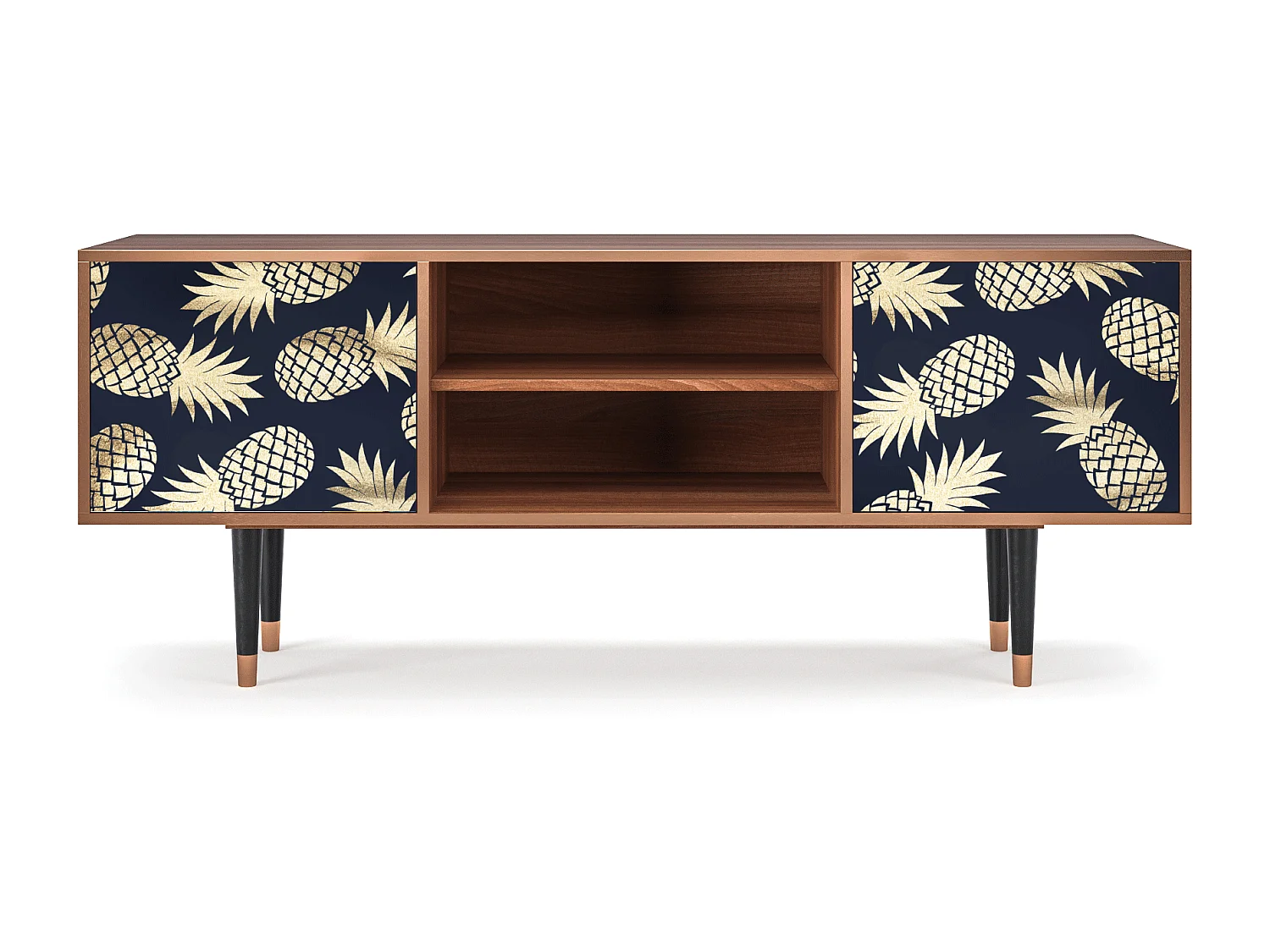 Mueble de TV - 170х69х48 cm - T2 - Sunny Pineaple, Nogueira