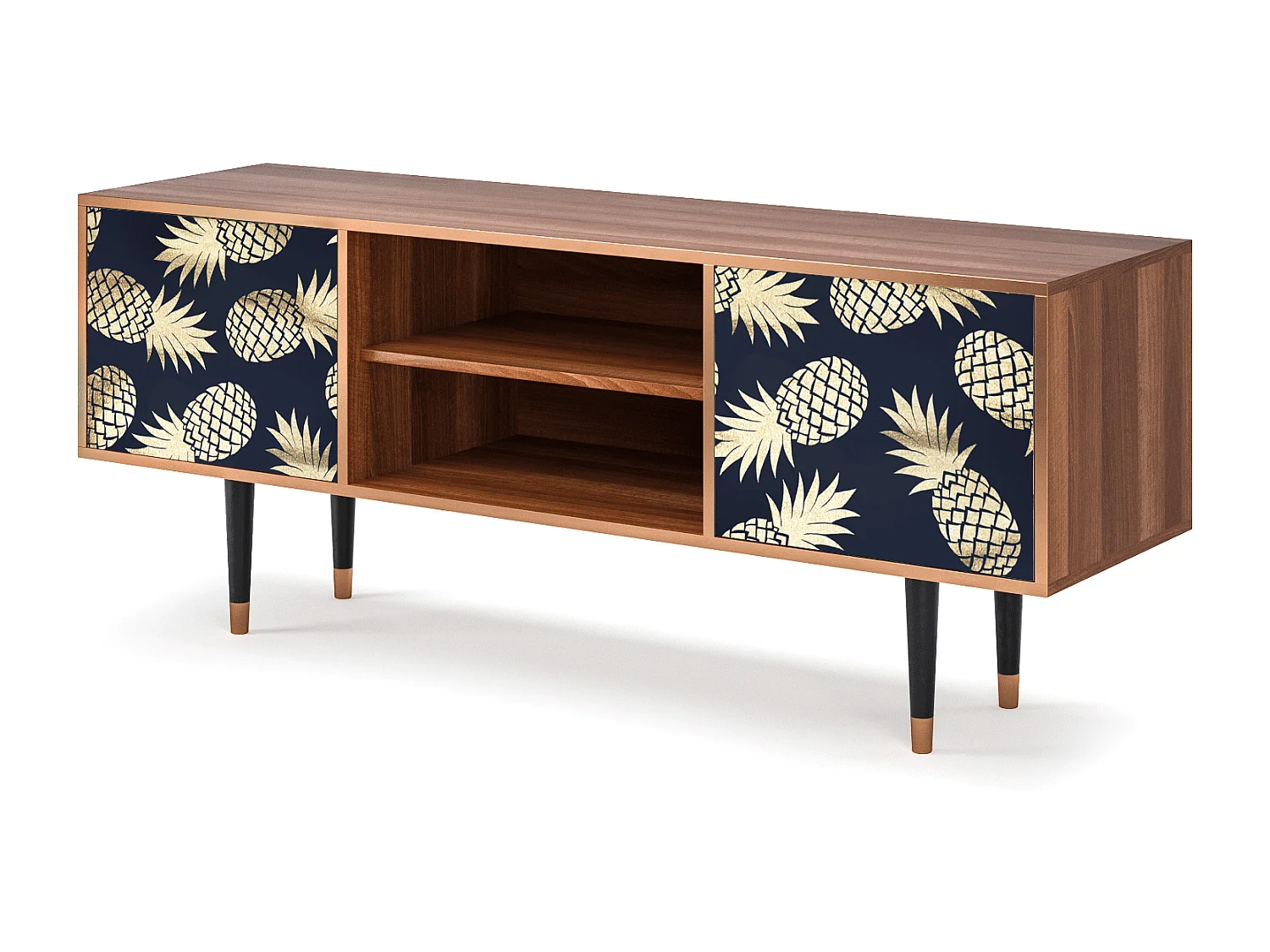 Mueble de TV - 170х69х48 cm - T2 - Sunny Pineaple, Nogueira