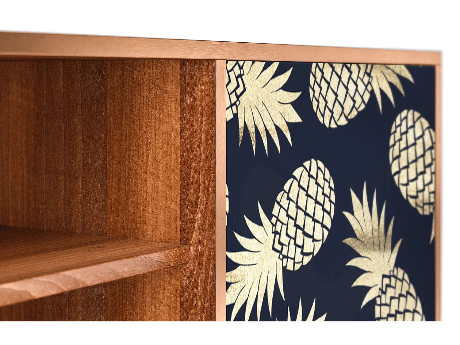 Mueble de TV - 170х69х48 cm - T2 - Sunny Pineaple, Nogueira