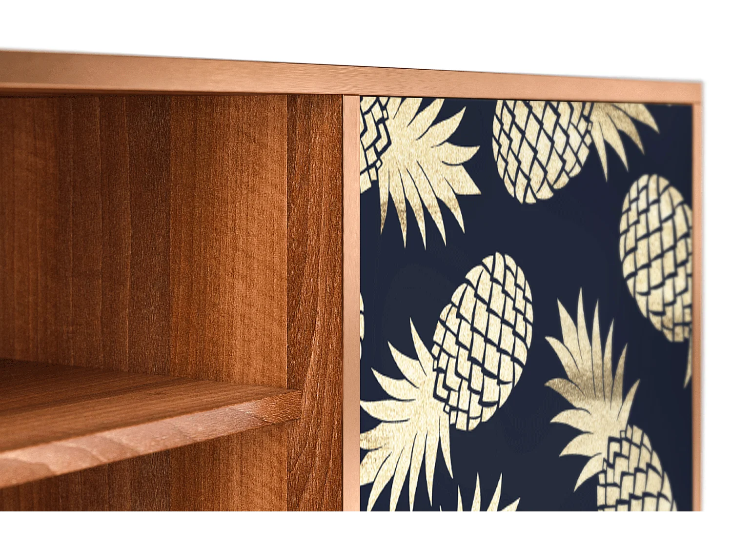 Mobile TV - 170х69х48 cm - T2 - Sunny Pineaple, Noce