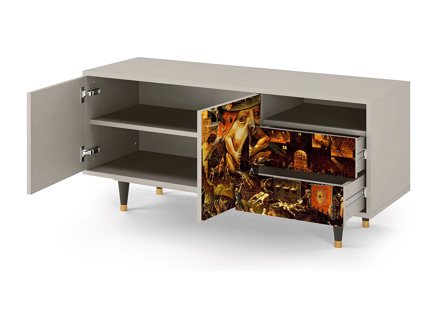 Mueble de TV - 125х56х41 cm - T7 - Christ in Limbo, Areia