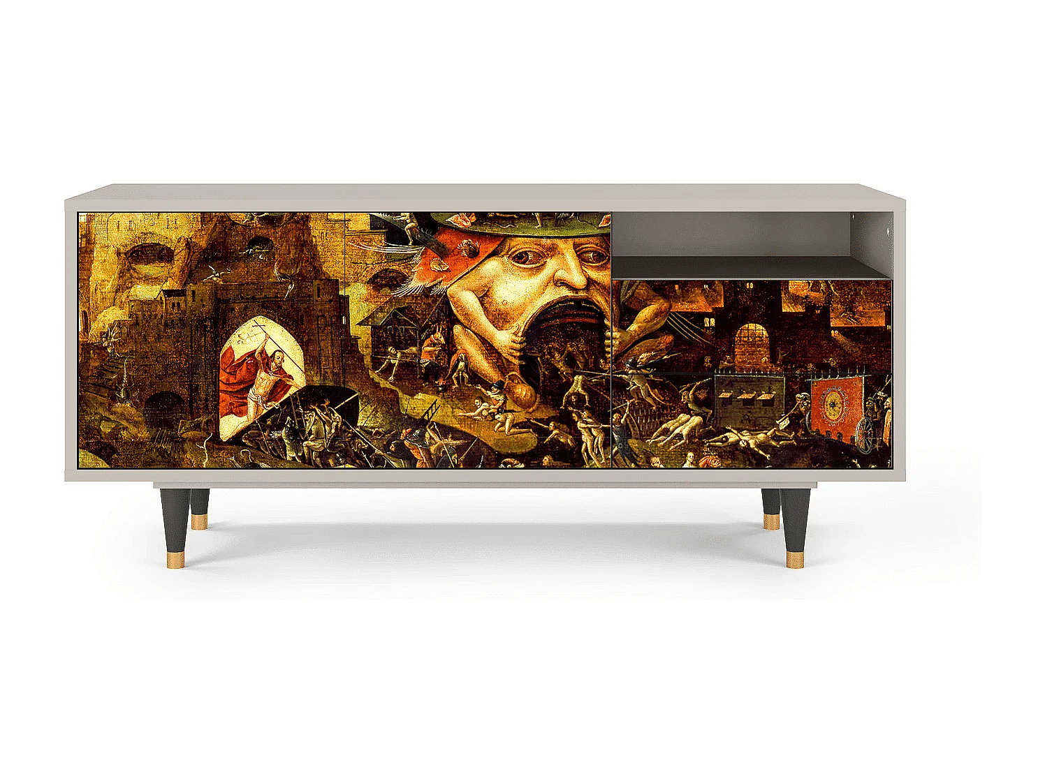 TV-meubel - 125х56х41 cm - T7 - Christ in Limbo, Zand