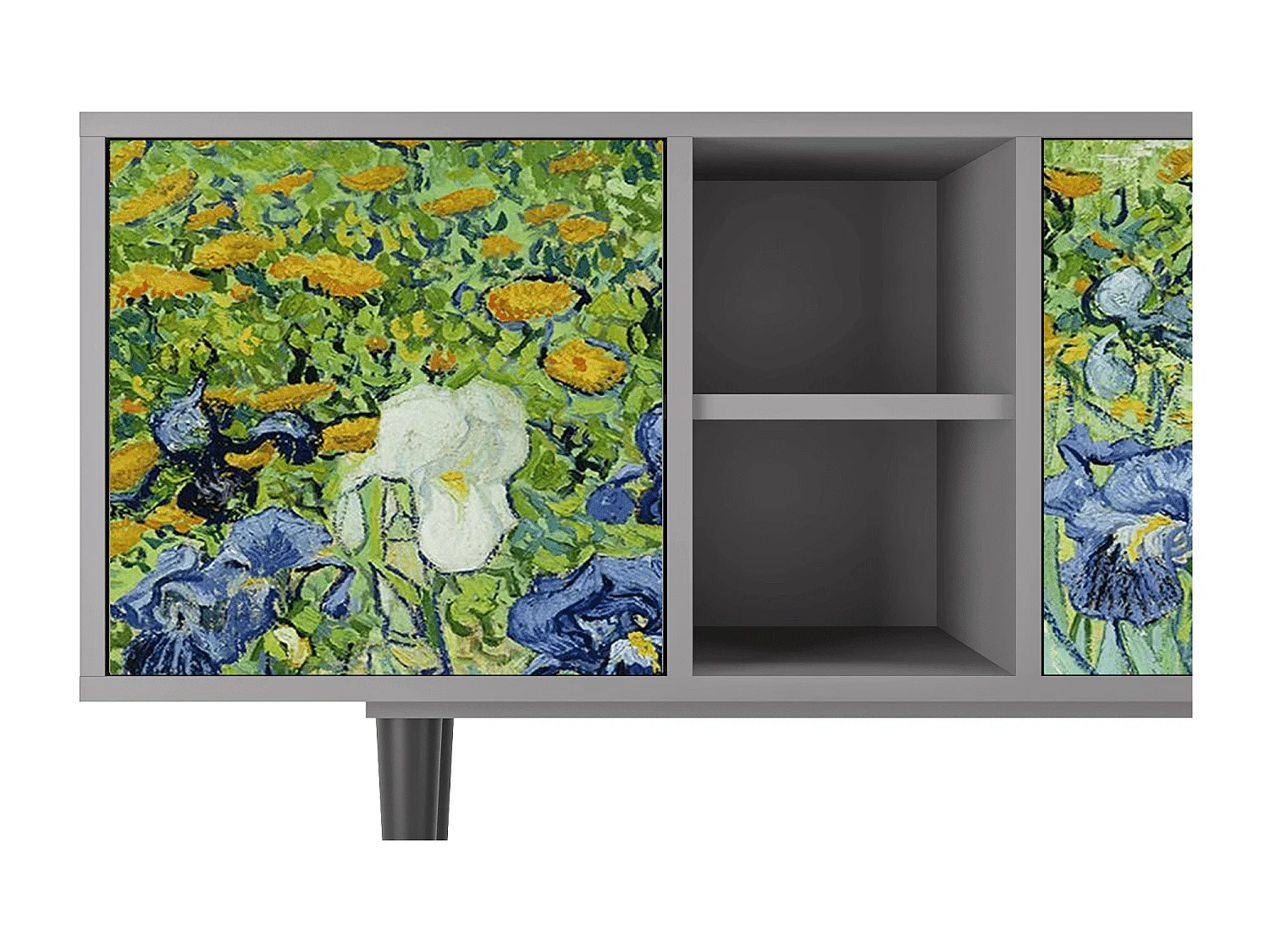 TV-Möbel - 150х69х41 cm - T5 - Irises , Grau