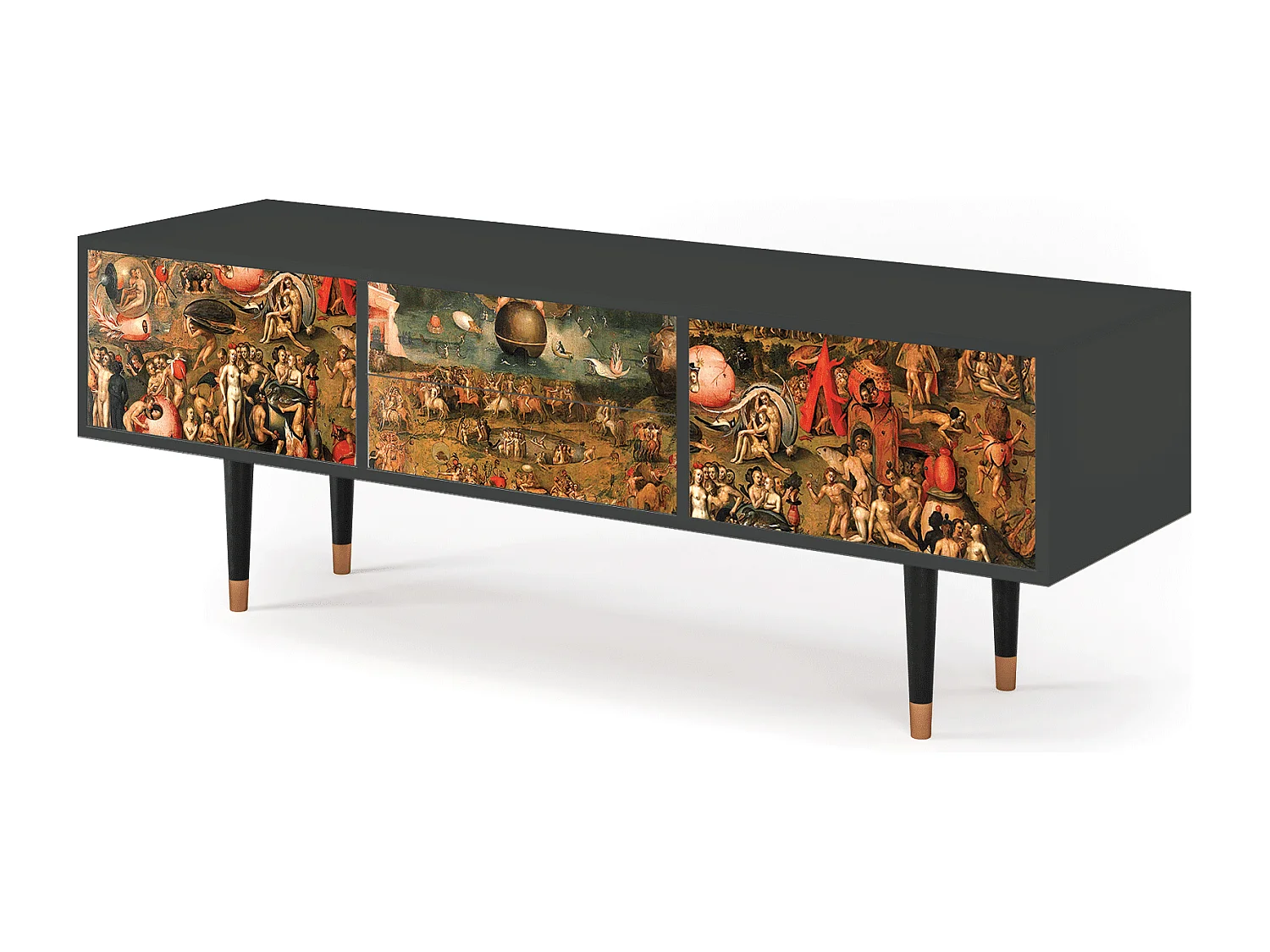 Meuble TV - 170х59х48 cm - T4 - Garden of Delights , Anthracite