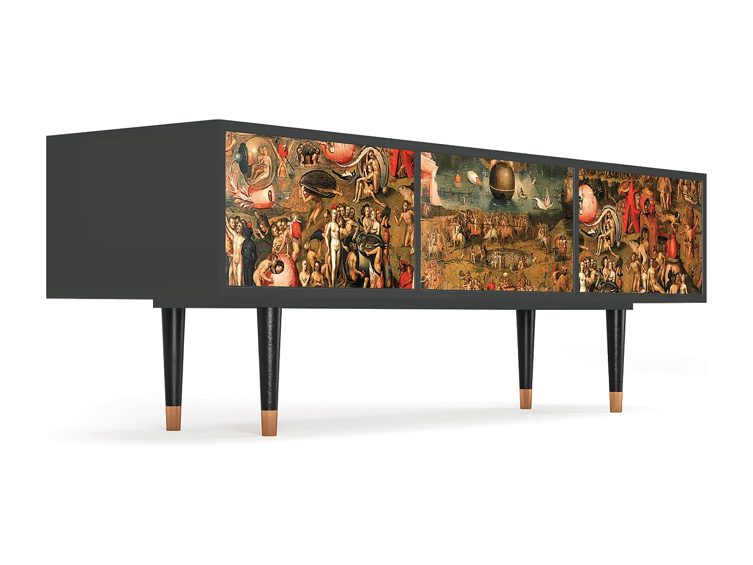 Meuble TV - 170х59х48 cm - T4 - Garden of Delights , Anthracite