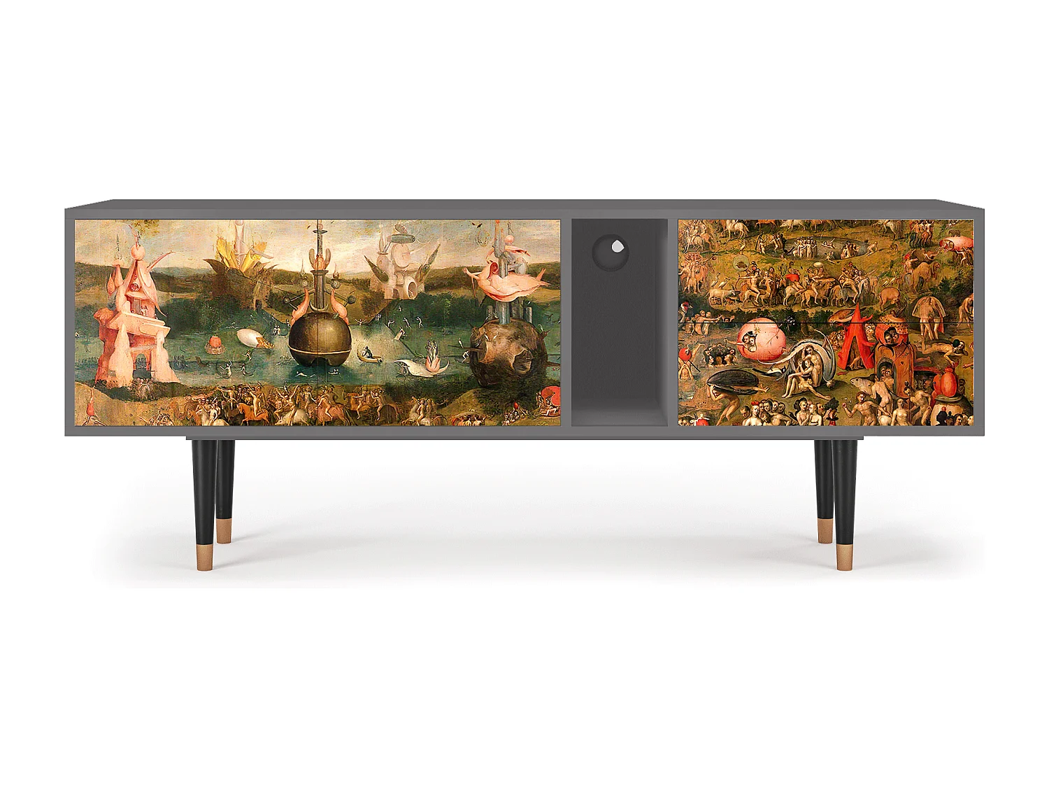 Meuble TV - 170х69х48 cm - T1 - Garden of Delights , Gris