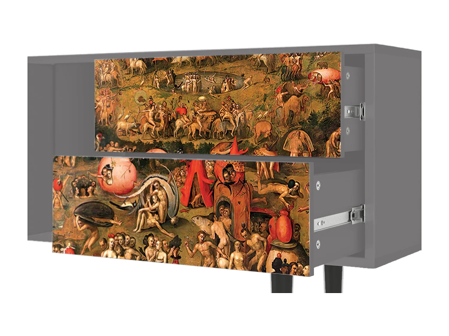 Meuble TV - 170х69х48 cm - T1 - Garden of Delights , Gris