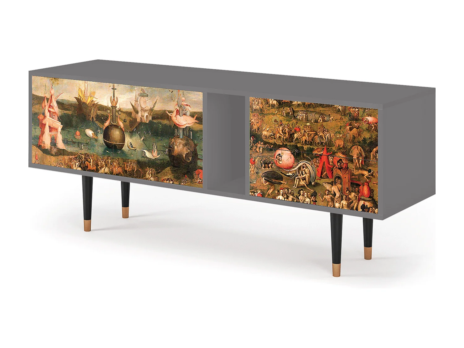 Meuble TV - 170х69х48 cm - T1 - Garden of Delights , Gris