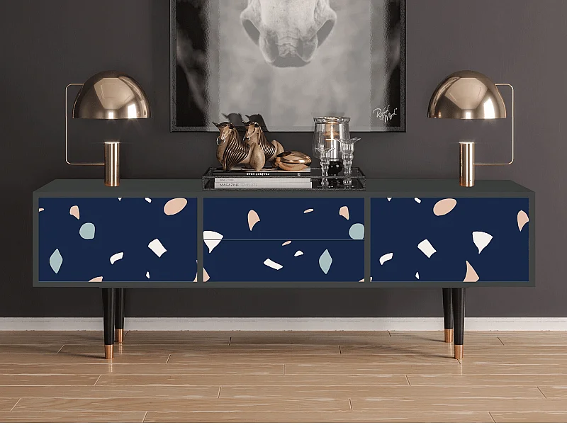 Mueble de TV - 170х59х48 cm - T4 - Space Satellites, Antracite